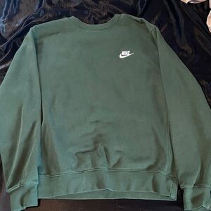 Nike Men's Forest Green Crewneck Sweater